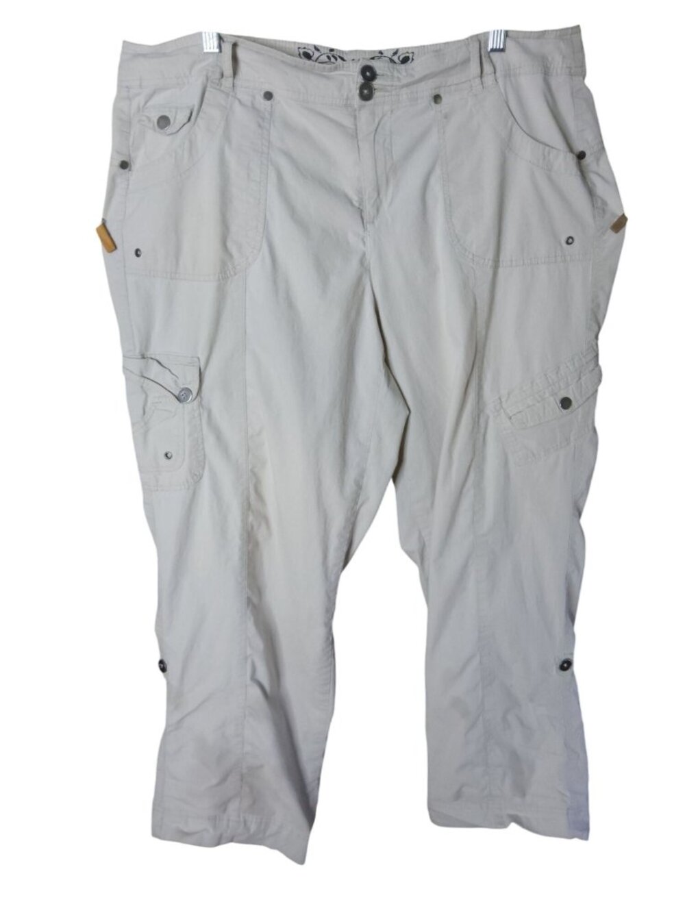 Womens Style and Co Cotton and Spandex Size 16W Capri Cargo Pants - Picture 1 of 4